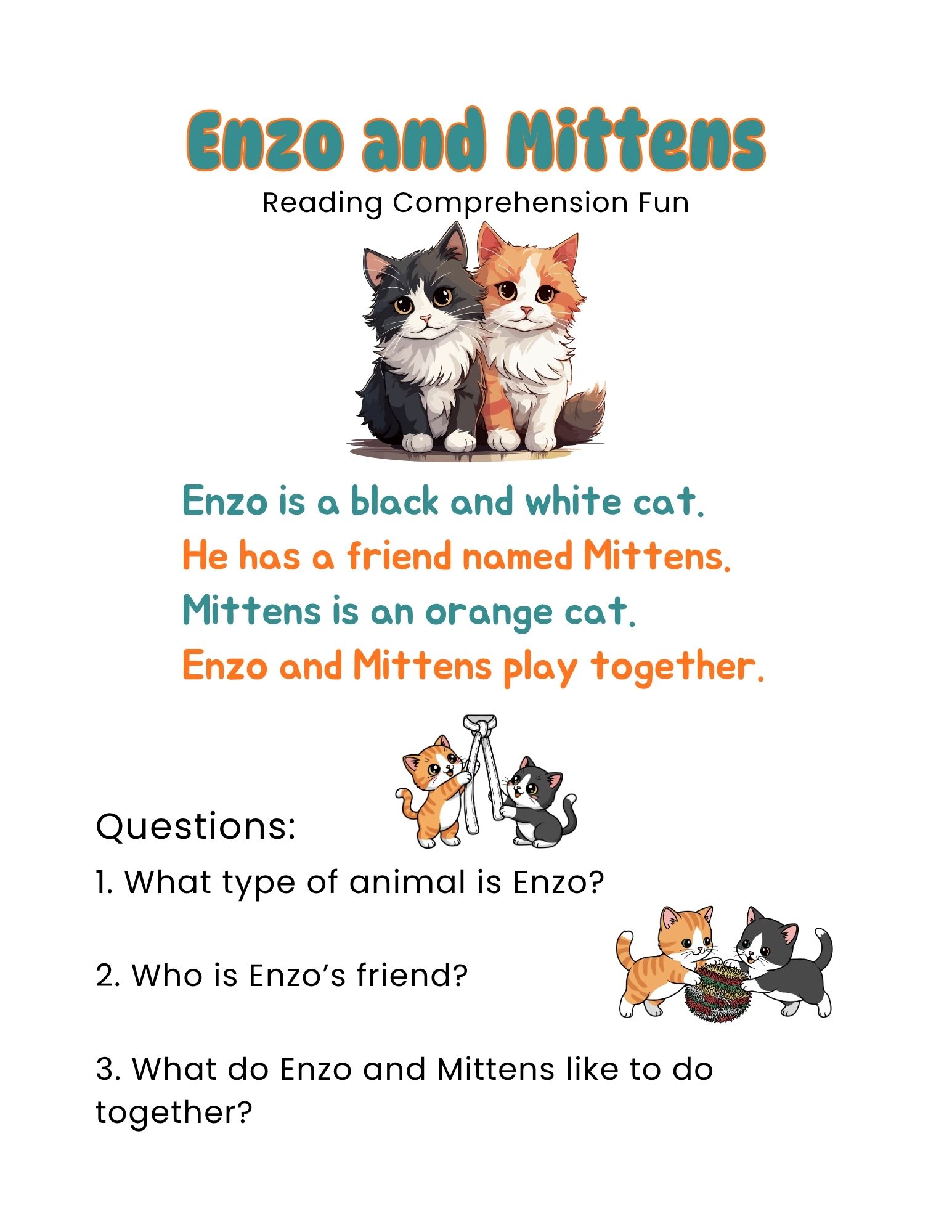 Enzo and Mittens
