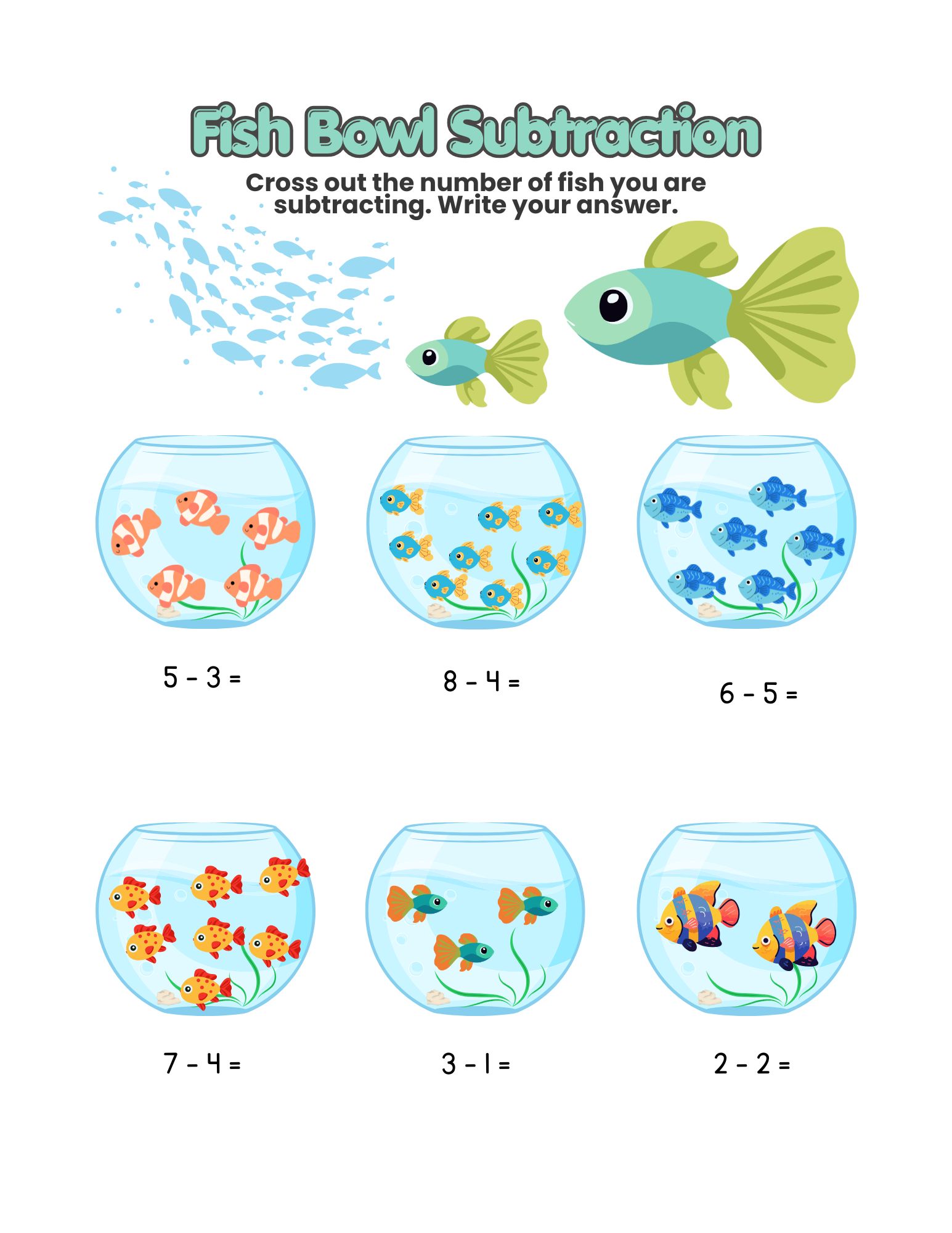 Fish Bowl Subtraction
